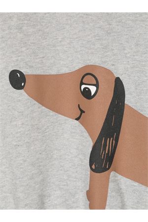 Grey organic cotton Dog sweatshirt MINI RODINI KIDS | 2472015994GREYMELANGE